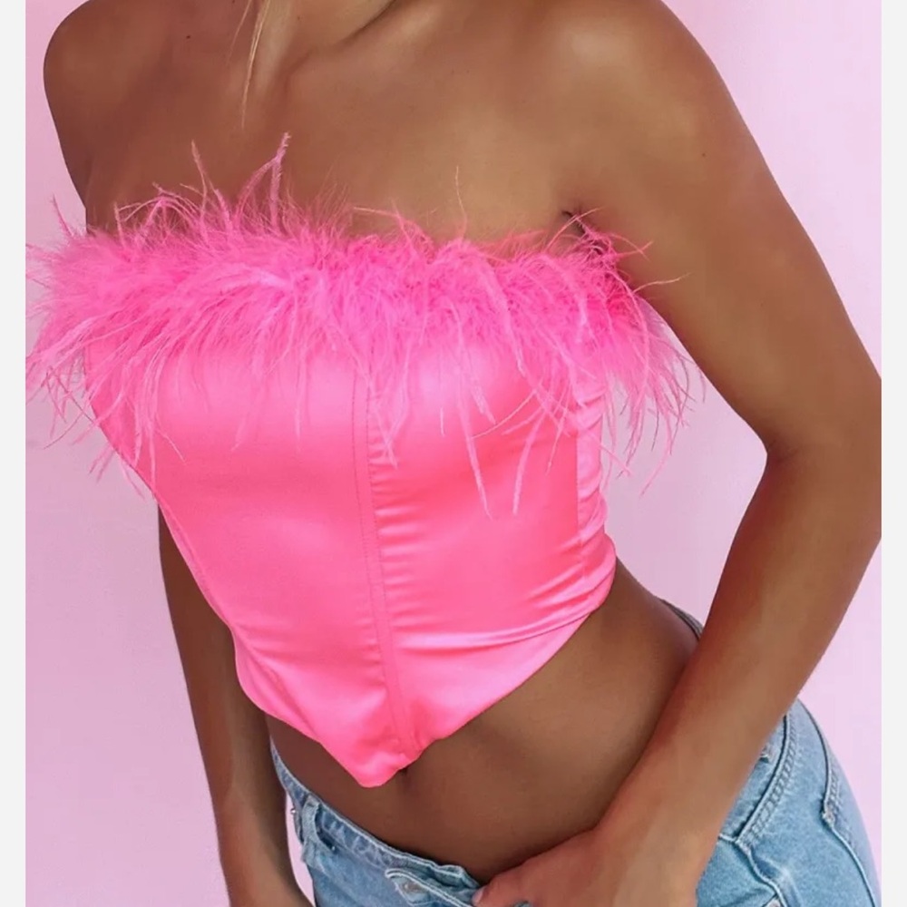 White Fox Levelled Up Bustier Top
